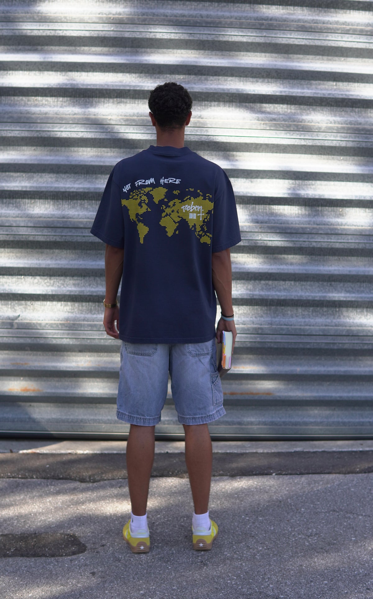 Not From Here | Navy & Yellow