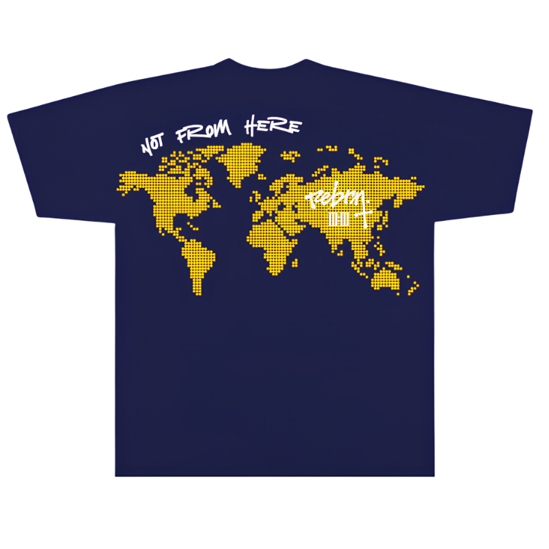 Not From Here | Navy & Yellow