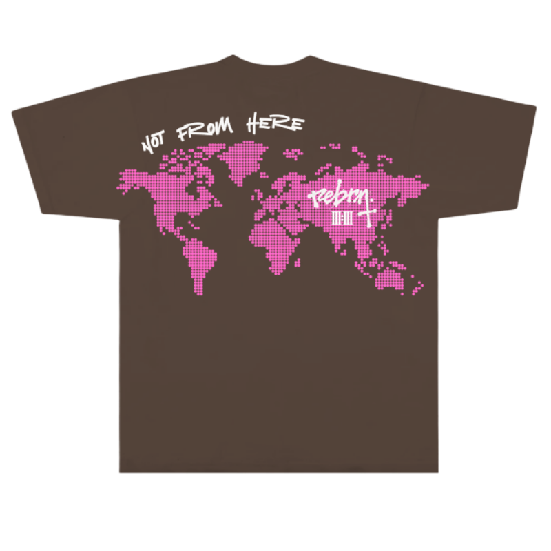 Not From Here | Brown & Pink